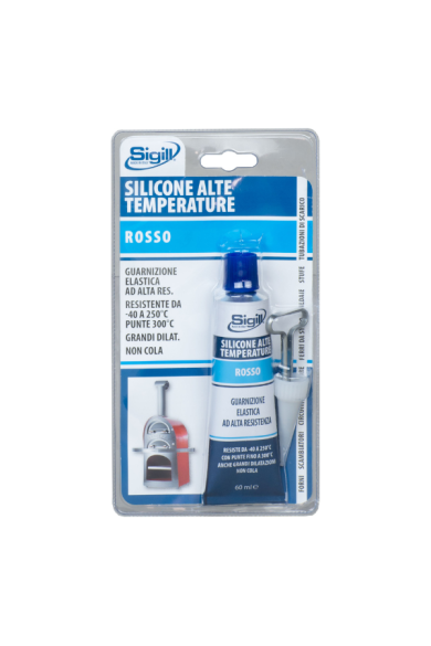 SILICONE ALTE TEMP./ROSSO (SILCOFLEX 587) - ΣΙΛΙΚΟΝΗ ΥΨ.ΘΕΡΜ. ΚΟΚΚΙΝΗ 60ml. (ΣΕ ΣΩΛΗΝΑΡΙΟ)  SIGILL