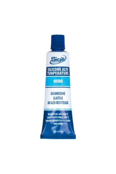 SILICONE ALTE TEMP./NERO (SILCOFLEX 583) - ΣΙΛΙΚΟΝΗ ΥΨ.ΘΕΡΜ. ΜΑΥΡΗ 60ml. (ΣΕ ΣΩΛΗΝΑΡΙΟ)  SIGILL