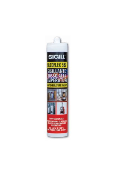 SILCOFLEX 587 - ΣΙΛΙΚΟΝΗ ΥΨΗΛΗΣ ΘΕΡΜΟΚΡΑΣΙΑΣ ΚΟΚΚΙΝΗ  300ml. (ΣΕ ΦΥΣΙΓΓΙΟ)  SIGILL