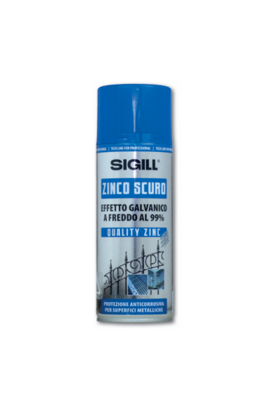 ZINCO SCURO SPRAY - ΣΠΡΕΙ ΨΥΧΡΟ ΓΑΛΒΑΝΙΣΜΑ ΣΚΟΥΡΟ 400ml.  SIGILL