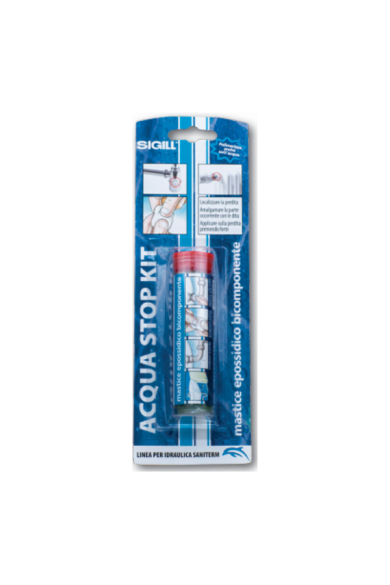 ACQUA STOP KIT - ΕΠΟΞΙΚΗ ΜΑΣΤΙΧΑ ΔΥΟ ΣΥΣΤΑΤΙΚΩΝ 56gr.  SIGILL